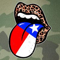 Leopard Print Lips with American Flag Legacy Tie Dye Trucker Hat