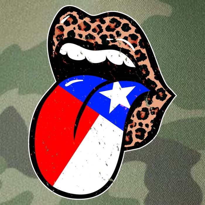 Leopard Print Lips with American Flag Legacy Tie Dye Trucker Hat