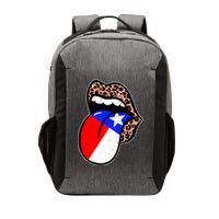 Leopard Print Lips with American Flag Vector Backpack