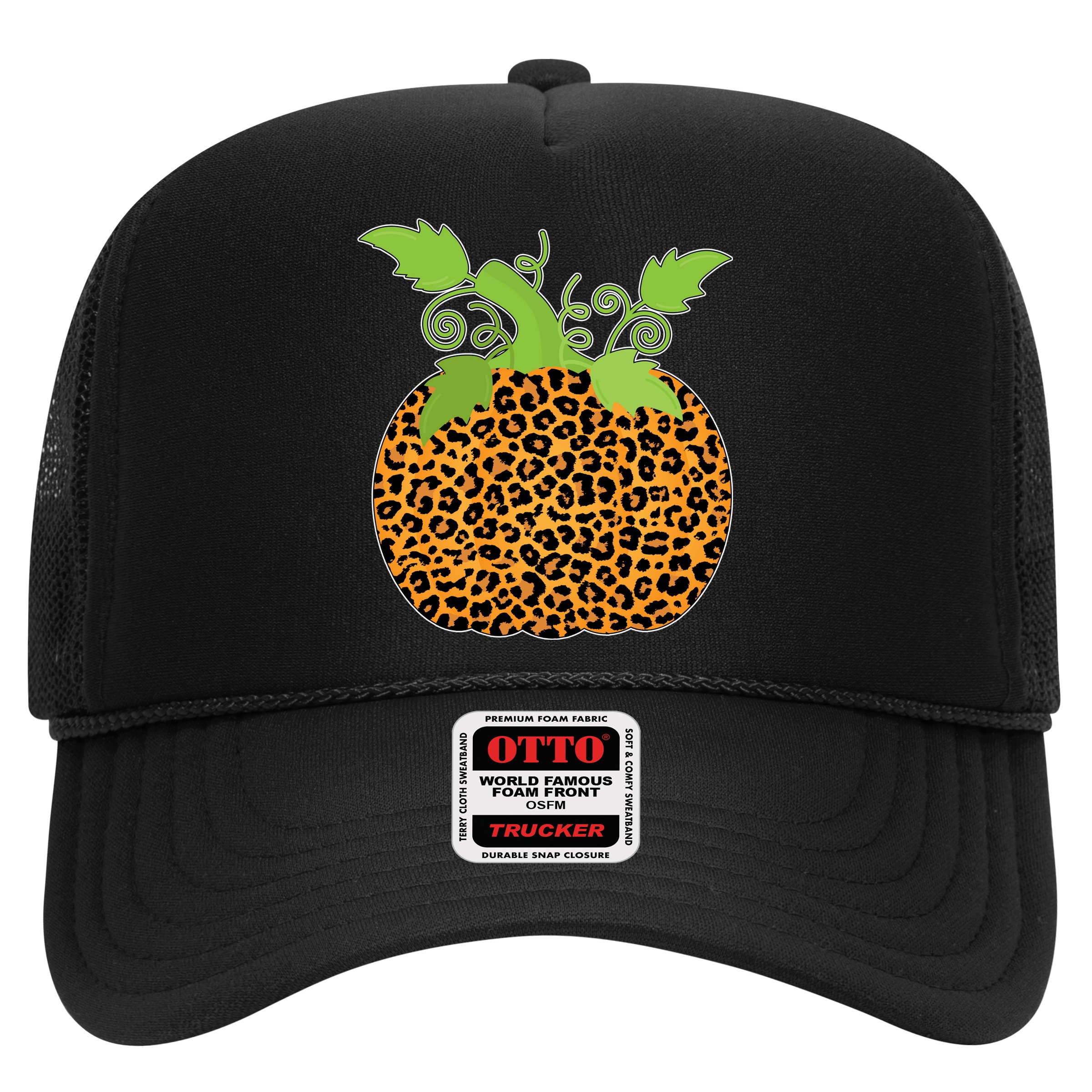 Leopard Print Pumpkin Hat