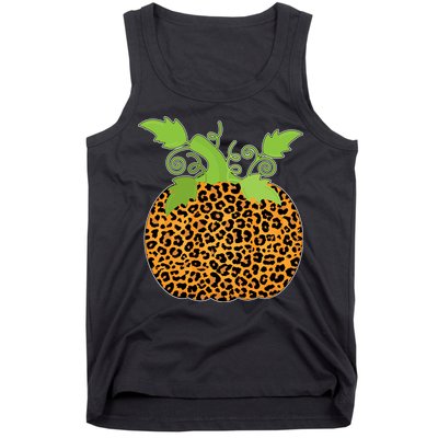 Leopard Print Pumpkin Tank Top