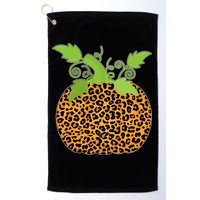 Leopard Print Pumpkin Golf Towel