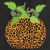 Leopard Print Pumpkin Golf Towel