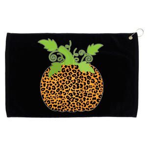 Leopard Print Pumpkin Grommeted Golf Towel