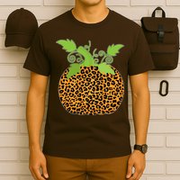 Leopard Print Pumpkin T-Shirt