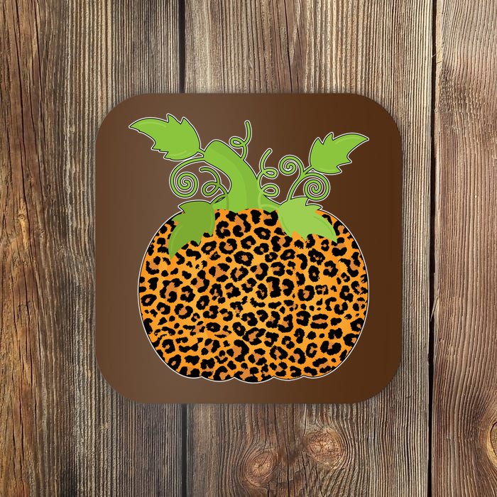 Leopard Print Pumpkin Coaster