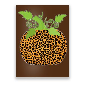 Leopard Print Pumpkin Poster