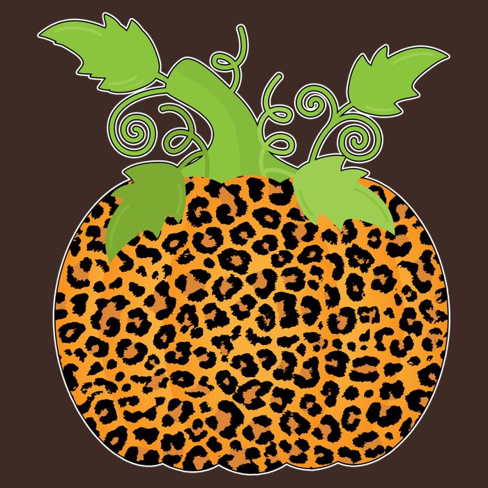 Leopard Print Pumpkin Full Zip Hoodie
