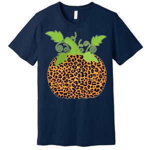 Leopard Print Pumpkin Premium T-Shirt