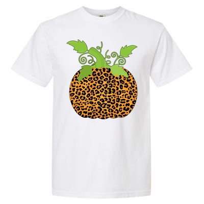 Leopard Print Pumpkin Garment-Dyed Heavyweight T-Shirt