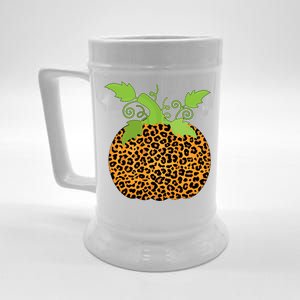 Leopard Print Pumpkin Beer Stein