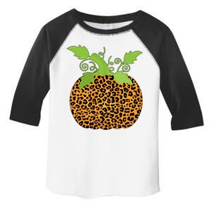 Leopard Print Pumpkin Toddler Fine Jersey T-Shirt