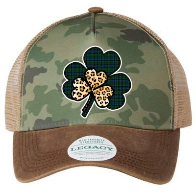 Leopard Shamrocks Clover Legacy Tie Dye Trucker Hat