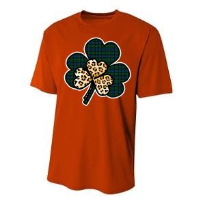 Leopard Shamrocks Clover Performance Sprint T-Shirt