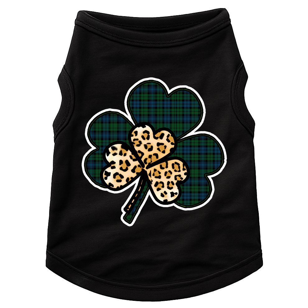 Leopard Shamrocks Clover Doggie Tank