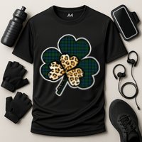 Leopard Shamrocks Clover Performance Shirt
