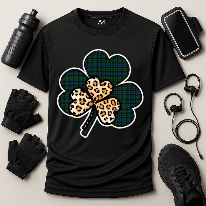 Leopard Shamrocks Clover Performance Shirt