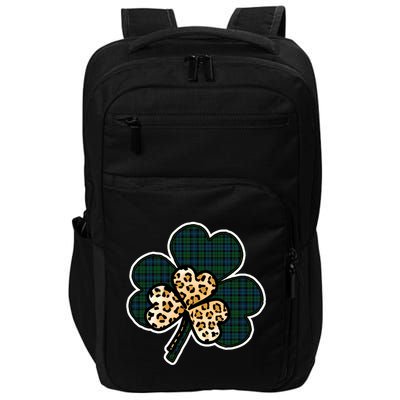 Leopard Shamrocks Clover Impact Tech Backpack