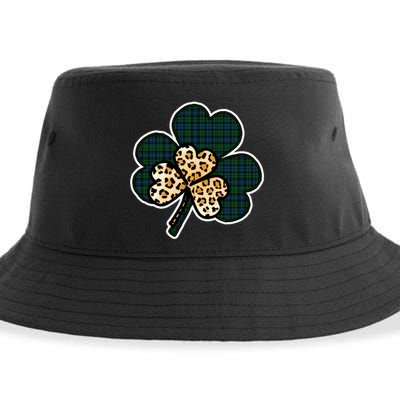 Leopard Shamrocks Clover Sustainable Bucket Hat