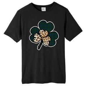 Leopard Shamrocks Clover Tall Fusion ChromaSoft Performance T-Shirt