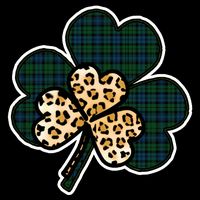 Leopard Shamrocks Clover 16 in Basic Backpack