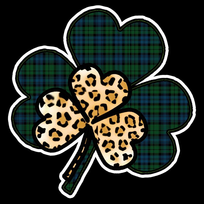 Leopard Shamrocks Clover 16 in Basic Backpack