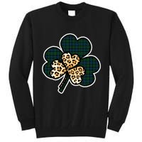 Leopard Shamrocks Clover Tall Sweatshirt