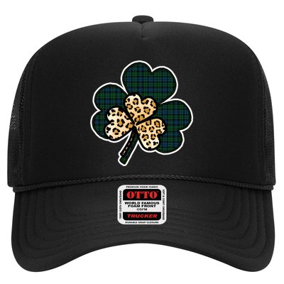 Leopard Shamrocks Clover Trucker Hat