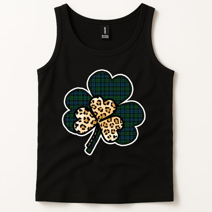 Leopard Shamrocks Clover Tank Top
