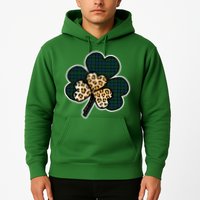 Leopard Shamrocks Clover Hoodie