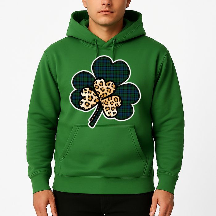 Leopard Shamrocks Clover Hoodie