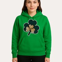 Leopard Shamrocks Clover Hoodie