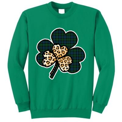Leopard Shamrocks Clover Sweatshirt