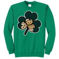 Leopard Shamrocks Clover Sweatshirt