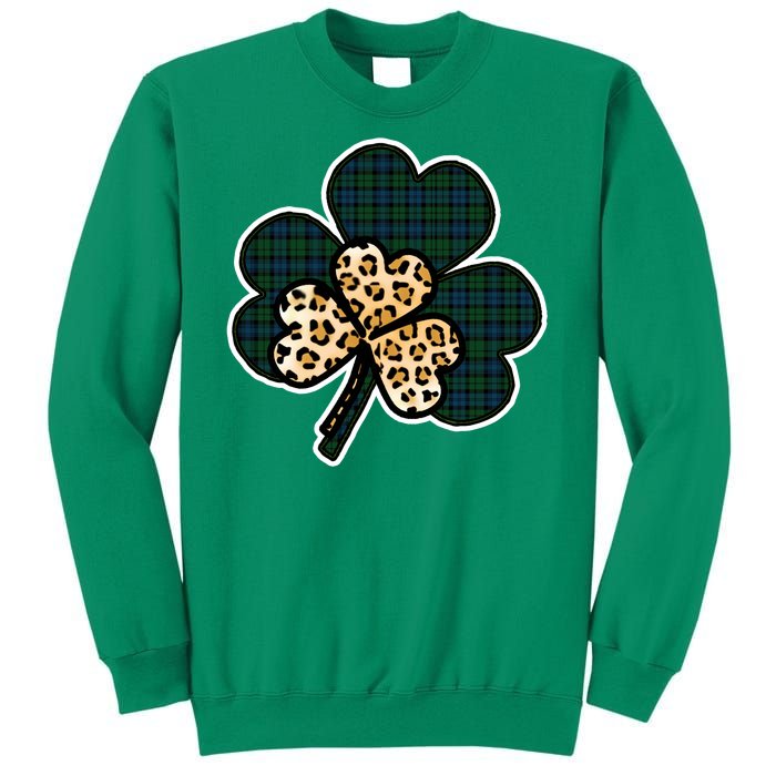 Leopard Shamrocks Clover Sweatshirt