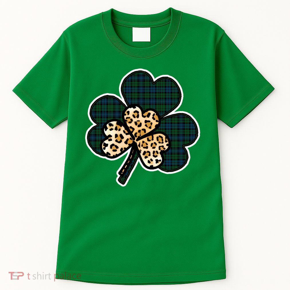 Leopard Shamrocks Clover Tall T-Shirt