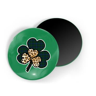 Leopard Shamrocks Clover Magnet