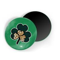 Leopard Shamrocks Clover Magnet