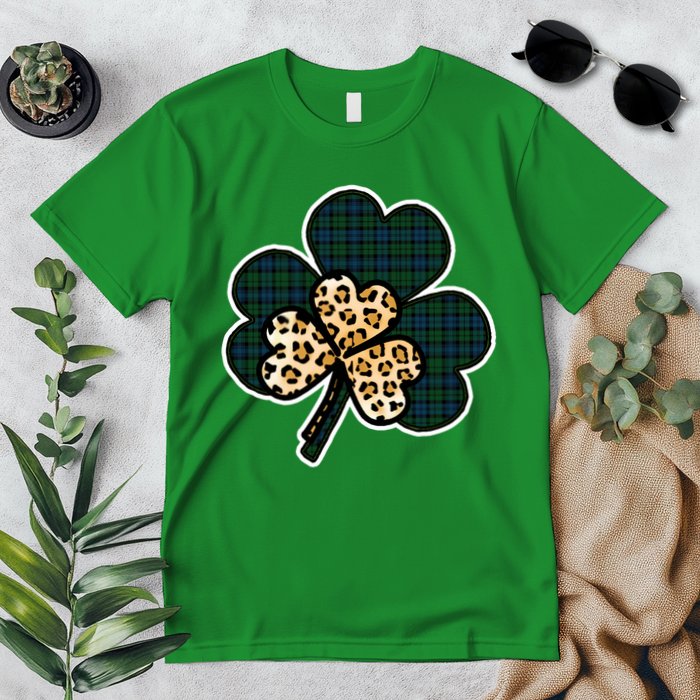 Leopard Shamrocks Clover Premium T-Shirt