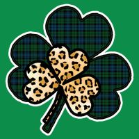 Leopard Shamrocks Clover Premium T-Shirt