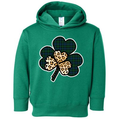 Leopard Shamrocks Clover Toddler Hoodie