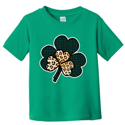 Leopard Shamrocks Clover Toddler T-Shirt