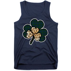 Leopard Shamrocks Clover Tank Top