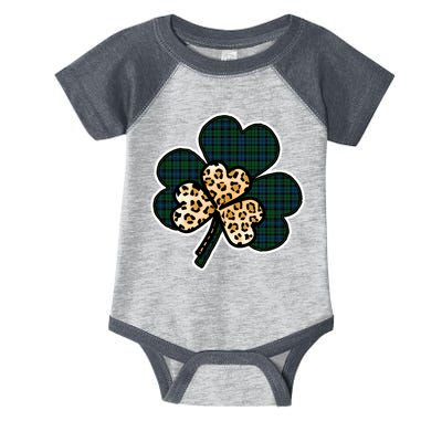 Leopard Shamrocks Clover Infant Baby Jersey Bodysuit