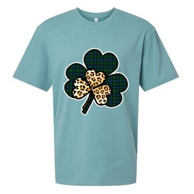 Leopard Shamrocks Clover Sueded Cloud Jersey T-Shirt
