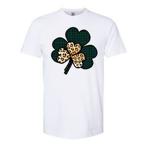 Leopard Shamrocks Clover Softstyle CVC T-Shirt