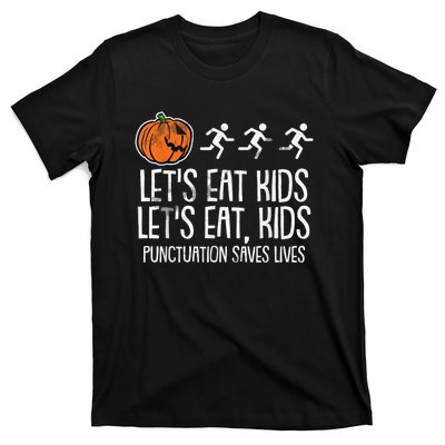 Lets Eat Punctuation Saves Lives Lazy Halloween Costume T-Shirt