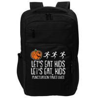 Lets Eat Punctuation Saves Lives Lazy Halloween Costume Impact Tech Backpack