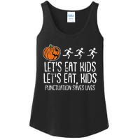 Lets Eat Punctuation Saves Lives Lazy Halloween Costume Ladies Essential Tank