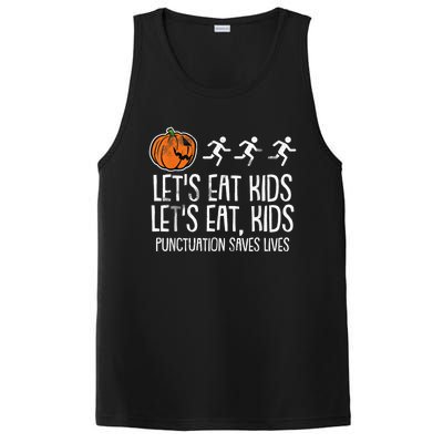 Lets Eat Punctuation Saves Lives Lazy Halloween Costume PosiCharge Competitor Tank